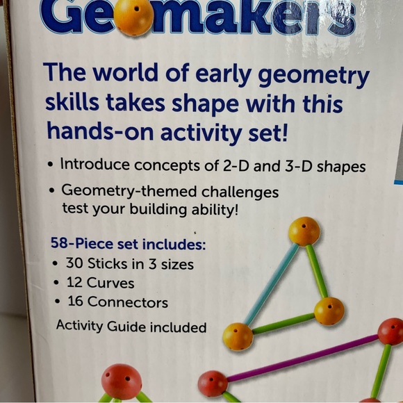 NEW IN BOX. Learning Resources Stem Explorers Geomakers 3D shaped kit for kids - Picture 9 of 13